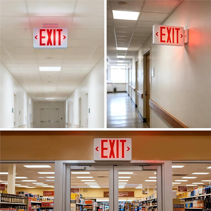 ABKQ-UL Listed LED Exit Light  - огляд і ціна Emergency Exit Sign