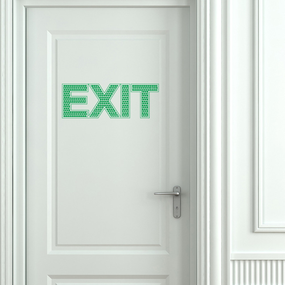 Emergency Exit Wall Sticker Lu - огляд і ціна Emergency Exit Sign
